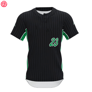 Dernier design Impression par sublimation Vente en gros Maillot de baseball à deux boutons Vêtements de sport Chemises en jersey de baseball personnalisées pour hommes - Product Image 5