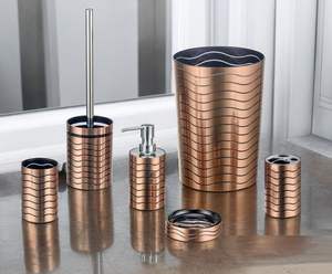 Juego de Baño de Metal Hecho a Mano, Accesorios para el Hogar de Diseño Artesanal, Elegante Toallero, Jabonera, Portacepillos de Dientes, Organizador de Almacenamiento - Product Image 4