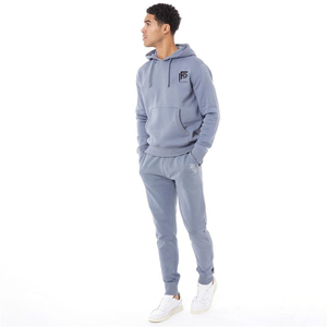 Conjunto de ropa deportiva para hombre de Otoño Invierno, sudadera gruesa de lana con cuello levantado, Sudadera con capucha y pantalones de chándal, logotipo personalizable - Product Image 1