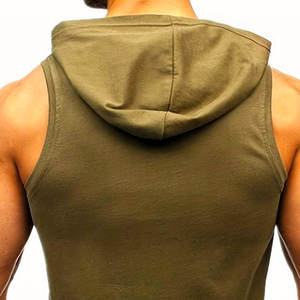 Wholesale <b>Men</b> <b>Sleeveless</b> Workout <b>Hoodie</b> Custom <b>Sleeveless</b> Gym Hoodies Available At Reasonable Price - Product Image 6
