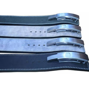 Wholesale Adjustable Gym Equipment Custom Logo Cowhide Leather <b>Belt</b> with Powerlifting Lever Buckle S M L XL <b>Weight</b> <b>Training</b> - Product Image 4