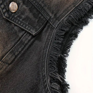 Chaleco vaquero de alta calidad para hombre, diseño personalizado, novedad, moda de invierno, talla grande, venta al por mayor, relleno de algodón ajustable - Product Image 5