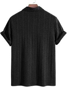 Polo de alta calidad para hombre, Color sólido, manga corta, sin arrugas, tela de secado rápido, uniformes de negocios informales inteligentes - Product Image 2