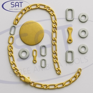 SAT High Performence High-quality Stainless Steel <b>Cutting</b> <b>Dies</b> Molds Gold Plated Heart Link Chain Necklace Making <b>Machine</b> - Product Image 3