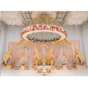 เวทีงานแต่งงานช้างแบบอินเดียใต้พร้อมโดม เวทีงานแต่งงานแบบศรีลังกา ดีไซเนอร์เวทีงานแต่งงานช้างพร้อมโดม สหรัฐอเมริกา - Product Image 1
