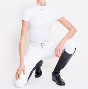 Chemise de compétition personnalisée pour femmes et enfants, sous-vêtement de base pour l'équitation, chaps western, respirant, à séchage rapide, évacuant l'humidité - Product Image 5