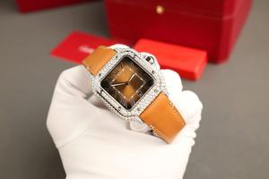 Reloj Cuadrado Automático Mecánico Unisex de Lujo, Estilo Hip Hop, Elegante Correa de Cuero Genuino, Caja de Acero Inoxidable, Japonés - Product Image 5