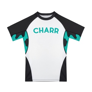 Custom Short Sleeve MMA & Karate <b>Rashguard</b> Compression Set 200GSM Spandex Polyester Quick Dry for Men - Product Image 5