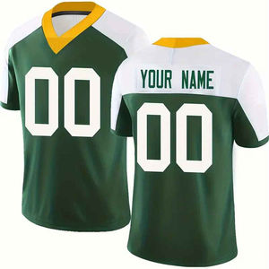 Wholesale Custom American Football Jersey Breathable <b>Printed</b> <b>Mesh</b> Stitched American Football Jersey Plus Size Feature - Product Image 1