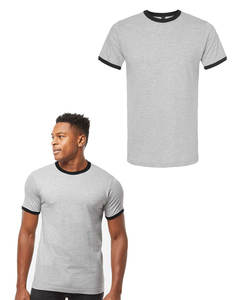 Tultex - Fine JERSEY Ringer เสื้อยืดผ้าฝ้ายแบบสั่งทำเสื้อยืดสำหรับผู้ชายเสื้อยืดคอกลมแขนสั้นผู้ชาย - Product Image 5