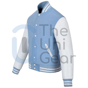 Chaquetas Universitarias de Béisbol Personalizadas de Alta Calidad para Hombre y Mujer, Estilo Urbano, Cuello Alto, Ecológicas, 100% Algodón, Venta al Por Mayor - Product Image 5