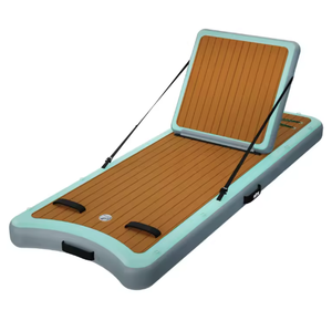 Île flottante en bois pour se prélasser (pour piscines peu profondes) - Product Image 3