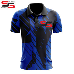 Polo de golf personalizado bordado con logotipo sublimado de alta calidad al por mayor para hombres y mujeres - Product Image 3