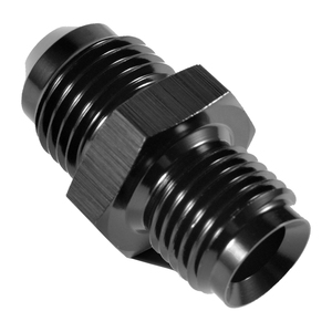 Raccord de carburant en aluminium anodisé noir, surface droite inversée, filetage mâle 1/2\" <span class=keywords><strong>x</strong></span> 20 <span class=keywords><strong>5</strong></span>/8\" <span class=keywords><strong>x</strong></span> 18, pour tuyau 6AN 8AN mâle à embout évasé - Product Image 3
