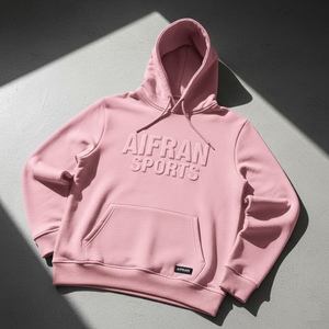 Sudadera con Capucha AIFRAN con Logotipo en Relieve 3D para Hombre, Estilo Urbano, Gruesa, Estampado Abultado, Felpa, Personalizada, de Algodón, para Gimnasio y Deportes - Product Image 2