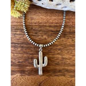 Allen Lee Cobblestone Pendant with Blue Opal & Sterling Silver Bezel Setting & Plant Shape Inlay - Product Image 5