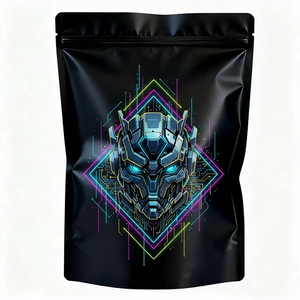 Bolsa de Mylar Negra Mate Personalizada, de Gran Tamaño y Diseño Grueso, Bolsa de Embalaje Vertical para Ropa - Product Image 4