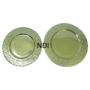 Plato de Servir con Forma de Mango, Estilo Único, para Catering, Decoración de Mesa de Comedor, Plato de Presentación de Metal con Cristales de Diamante - Product Image 5