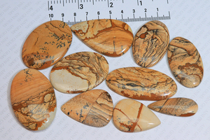 Véritable image Jasper Gemstone Mix Shape Customized Size Loose Picture Jasper Cabochon Best For Making Jewelry - Product Image 6