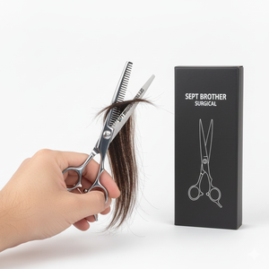 Ciseaux professionnels pour éclaircir les cheveux, en acier inoxydable, ciseaux texturisants pour barbier, pour utilisation en salon - Product Image 3