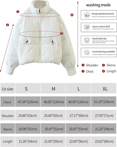 Moda de moda a granel chaqueta acolchada para mujer ropa de abrigo de lona transpirable abrigo de invierno cálido ligero alta demanda al por mayor - Product Image 6