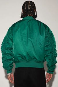 Chaqueta de Otoño de algodón de alta calidad 100% para hombre, abrigo cortavientos con estampado de logotipo personalizado con solapa y cremallera, estilo bombardero informal - Product Image 4