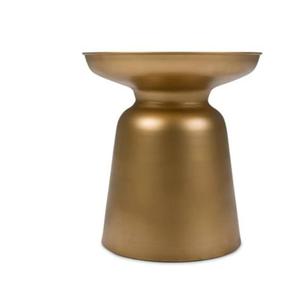 Modern Industrial Style Round Metal and <b>Glass</b> <b>Side</b> <b>Table</b> for Home Living Room and Bedroom Outdoor-Friendly - Product Image 3