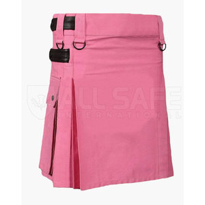 สก็อตอเนกประสงค์มีสไตล์ทันสมัยสำหรับผู้ชายกระโปรงจีบผ้าฝ้ายสีแบบกำหนดเองพร้อมสายรัดและสวมใส่สบายตลอดทั้งวัน - Product Image 1