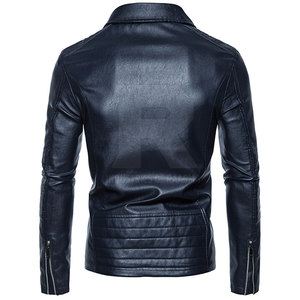 Chaqueta de Cuero Genuino para Hombre, Material de Lujo, Estilo Moderno, Chaqueta de Cuero para Hombre, Corte Entallado, Diseño Clásico, Duradera - Product Image 3