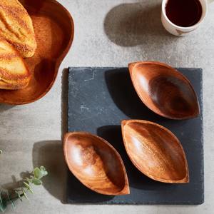 Cuencos de madera decorativos para servir comida, precio competitivo, decoración de mesa, cuenco de madera moderno - Product Image 4