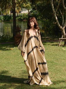 ชุดคาฟตันสำหรับผู้หญิงชุดชายหาดขนาดใหญ่พิเศษของผู้หญิงสไตล์กอธิคสูง2025ชุดว่ายน้ำโปร่งแสงปกคลุมชายหาดรีสอร์ทธรรมชาติขายส่ง - Product Image 6