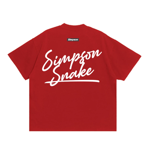 Unisex 100% algodón Boxy Tatami camiseta de gran tamaño con patrón de grafiti bordado 260g peso de tela para hombres y mujeres - Product Image 2