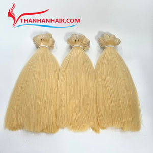 Oferta Especial # Extensiones de Cabello Humano Vietnamita Color 613, 100% Remy, Cutícula Alineada, Suaves, con Brillo Natural, Sin Enredos, Duraderas - Product Image 1