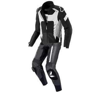 Combinaison de course en cuir respirante et personnalisée unisexe, tenue coupe-vent imperméable pour moto et course automobile Ronpex - Product Image 1