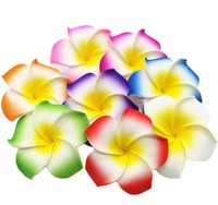 Busa palsu besar buatan Frangipani Champa pantai Hawaii bunga mengambang air pohon kuil bunga Plumeria untuk acara Dekorasi Rumah