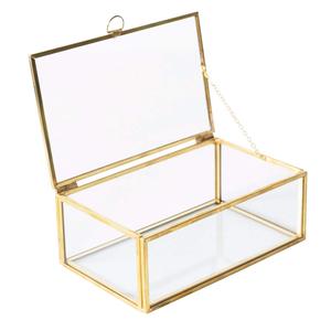 Elegant Design Clear Acrylic and Brass Jewelry Box Transparent Acrylic <b>Ring</b> Jewelry Box at <b>Cheap</b> Price - Product Image 1