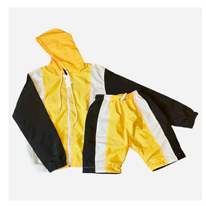 La mejor chaqueta cortavientos transpirable de material y pantalones cortos de patrón sólido, la mejor tarifa de fábrica del fabricante para el verano - Product Image 6