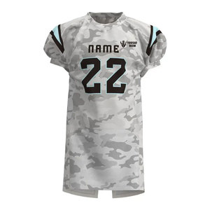 Maillot de football américain personnalisé YOUSAF VIEW pour homme, imprimé camouflage, manches courtes, ensemble pantalon uniforme anti-humidité, taille adulte - Product Image 2