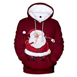 Sweat à capuche pour homme de Noël, confortable et tendance, 100% polyester, Noël avec logo personnalisé, faible MOQ - Product Image 2