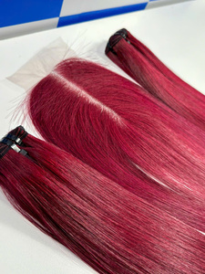 Extensiones de Cabello Humano Virgen Remy 100% de Alta Calidad y Económicas para Mujer, Frontal y Cierre de AZURA HAIR, Doble Trama a Máquina, Frontal Vietnamita - Product Image 1