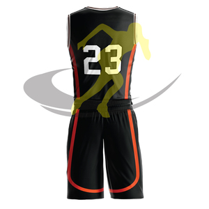 Uniforme de basket-ball sur mesure équipe porter pom-pom girl grande taille sport porte polyester tissu deux pièces sublimation uniforme - Product Image 3