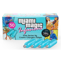 Massa quantidade de vendas de alta qualidade 50 pacote 9g miami magic apito creme carregador em genuíno preço de mercado
