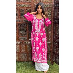 Ropa étnica y accesorios tela algodón Kurti para mujeres uso diario algodón Kurti disponible para la venta desde la India - Product Image 1