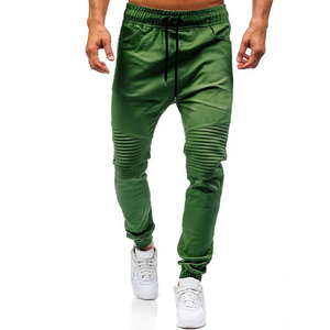 2024 personnalisé haute qualité mode couleur verte hommes sport Joggers taille haute lâche cordon Joggers hommes pantalons - Product Image 2