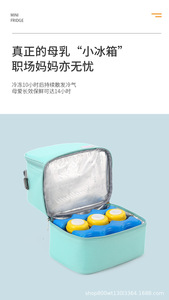 Bolsa Portátil para Almacenar Leche Materna con Diseño de Refrigeración Aislada, Capacidad para 6 Botellas, Ideal para Madres Trabajadoras, Viajes con Bebés y Uso Diario - Product Image 6
