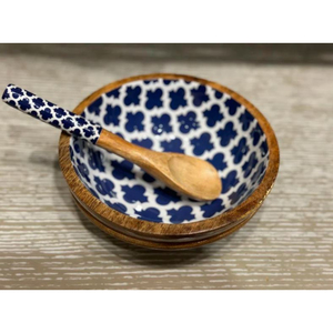 Cuenco de madera de lujo para servir con diseño de pegatina esmaltada para cocinar en casa y cocinar en casa en Low Coast Utensilios de cocina de alta calidad - Product Image 3