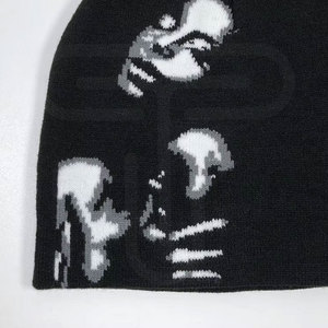 Latest Design Custom Soft Thick Outdoor <b>Beanie</b> <b>Hat</b> For Men <b>Women</b> Warm Knit Cuffed Skull Cap Sports and Daily Use Jacquard - Product Image 3