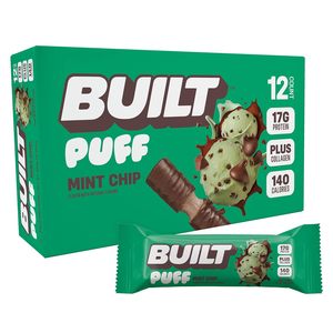 BUILT <b>Bar</b> Puff Protein <b>Bars</b> - Mint Chip - 12 Count - Product Image 1