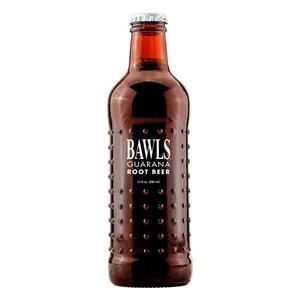 Корневое пиво BAWLS с кафеиновой содой, стеклянные бутылки для энергетического напитка с гуараной, 10 унций (12 в упаковке)
