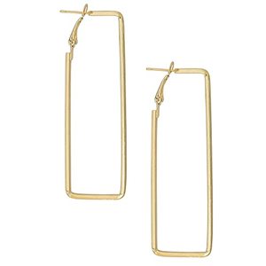 Luxury Brass <b>Earrings</b> Ins Popular Brass Design <b>Fashion</b> Jewelry Unisex Vintage Women Popular Customize Size - Product Image 3